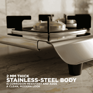 Preethi Glamsteel Stainless Steel Gas Stove | 3 Burner
