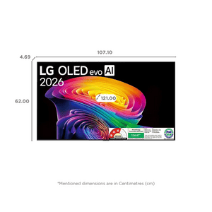 LG OLED evo AI 4K HD Smart TV | 121 Cm( 48 Inch ) | 2026 Model | Black | OLED48C6PLA