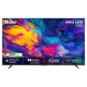 Haier MiniLED 4K Ultra HD Smart Google TV | 165 Cm ( 65 Inch ) | Black | 65M70UHMINI