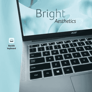 Acer Aspire Pro Thin and Light Laptop | Intel Core Ultra 5 | 8 GB | 512 GB | Windows 11 Home | Light Silver | UN.37SSI.002