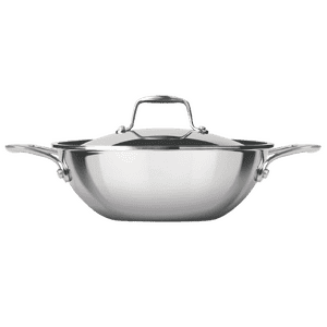 Milton Pro Cook Triply Kadai with Lid | Stainless Steel | 24 Cm