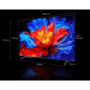 TCL 4K UHD Smart QLED Google TV | 215 Cm ( 85 Inch ) | Black | 85P8K