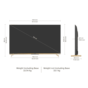 Vu Masterpiece Frame Series 4K QLED TV | 164 Cm ( 65 Inch ) | 2025 Model | 65MASTERPIECE