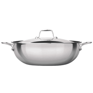 Milton Pro Cook Triply Kadai with Lid | Stainless Steel | 30 Cm