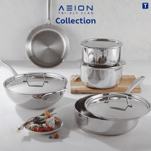 Tramontina AEION TriPly Clad With Lid Casserole  | Stainless Steel | 24 Cm