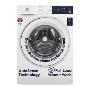 Electrolux Fully Automatic Front Load Washing Machine | 9 kg | 5 Star | White | EWF9024D3WB