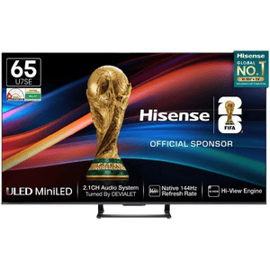Hisense 4K Ultra HD Mini LED TV | 165 Cm ( 65 Inch ) | Black | 65U7SE