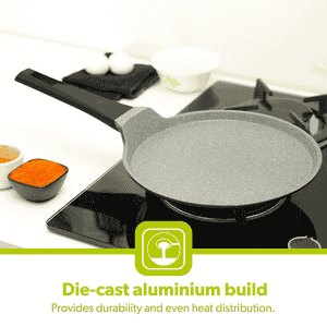 Royalford Die Cast Crepe Tawa | 25Cm | Gray | RF8589