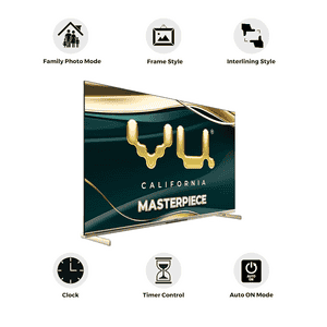 Vu Masterpiece Frame Series 4K QLED TV | 164 Cm ( 65 Inch ) | 2025 Model | 65MASTERPIECE