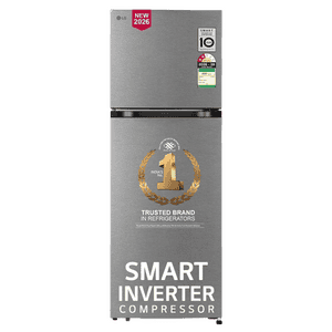 LG Frost Free Double Door Convertible Refrigerator | Smart Inverter | 251 L | 2 Star | Dazzle Steel | 2026 Model | GLT2526XWDS