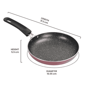 Milton Pro Cook Granito Non Induction Fry Pan | 16 Cm