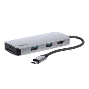 Belkin USB C 5 in 1 Multiport Hub | 4K60 | AVC007FQSGY V2
