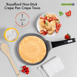 Royalford Non-Stick Die Cast Crepe Tawa | 28Cm