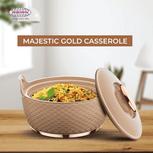 Asian Majestic Gold insulated 1500 Casserole | Multicolor