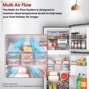 LG Frost Free Double Door Convertible Refrigerator | Smart Inverter | 251 L | 2 Star | Dazzle Steel | 2026 Model | GLT2526XWDS