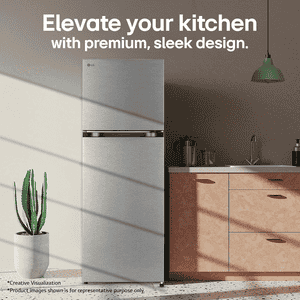 LG Frost Free Double Door Convertible Refrigerator | Smart Inverter | 251 L | 2 Star | Dazzle Steel | 2026 Model | GLT2526XWDS