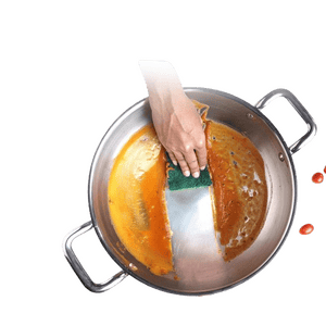 The Indus Valley Triply Stainless Steel Kadai with Steel Lid | 26cm | Silver