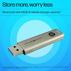 HP USB 3.2 Flash Drive | 64 GB | 796 W