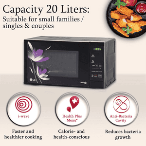 LG Solo Microwave Oven | Anti Bacteria Cavity | Black | MS2043BP