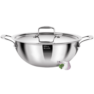 Milton Triply Deep Kadhai With Lid | 28 cm