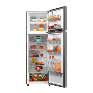Haier Frost Free Double Door Refrigerator | 268 L | 2 Star | Steel | HRF-3182IBNSA-P
