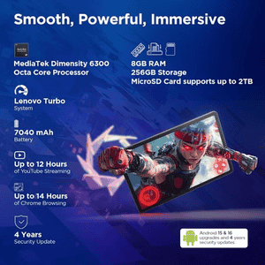 Lenovo Idea WiFi + 5G Tab | 27.94 cm (11 inch) | 256 GB | 8 GB RAM | Luna Grey | ZAFM0706IN | NM