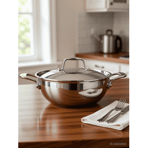 Milton Triply Deep Kadhai With Lid | 22 cm