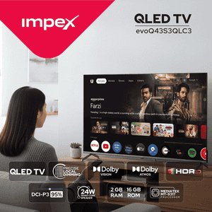 Impex QLED Full HD Google TV | 43 Inch | EvoQ 43S3QLC3