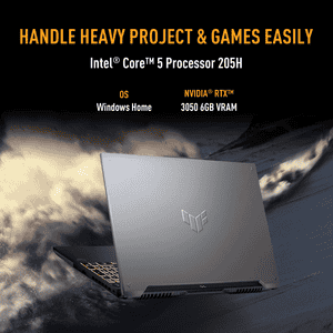Asus Gaming Laptop | Intel Core 5 Processor 205H | 8 GB | 512 GB | Windows 11 Home | Mecha Gray | FX607VJR-TU296W