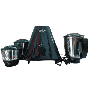 Greenchef Spark Mixer Grinder | 600 W | 3 Jars | Black
