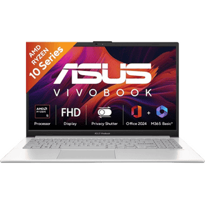 Asus Vivobook Go 15 Thin and Light Laptop | AMD Ryzen 5 40 | 16 GB | 512 GB | Windows 11 Home | Cool Silver | E1504FA-IN2816WS