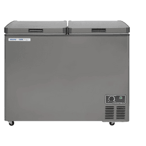 Voltas Hard Top Double Door Standard Deep Freezer | 303 L | Grey | CVF321DA5-W1-GW