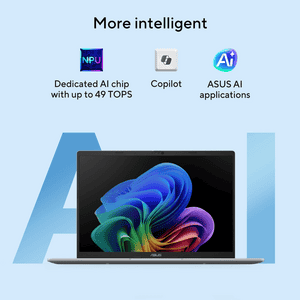 ASUS Vivobook S14 OLED Thin and Light Laptop |  Intel Core Ultra 7 355 | 16 GB | 1 TB | Windows 11 Home | Cool Silver | S3407AA-SF061WS