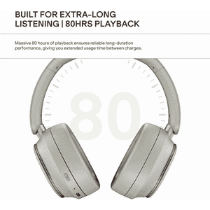 boAt Rockerz Plus 440 Wireless Headphone | Pebble Grey