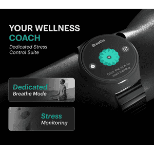 Urban Genesis Amoled Round Calling Smart Watch | Black | USW006