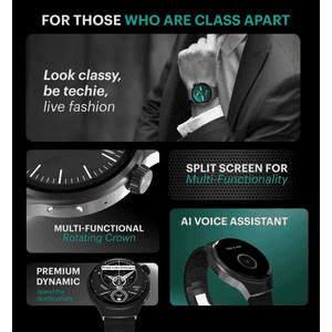 Urban Genesis Amoled Round Calling Smart Watch | Black | USW006
