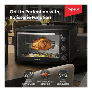 Impex Rotisserie Microwave Oven | 21 L | 1380 W | Black | IMOTG21