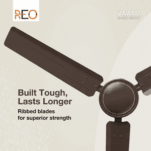 Havells REO Vaayu Ceiling Fan | 1200mm | Smoke Brown