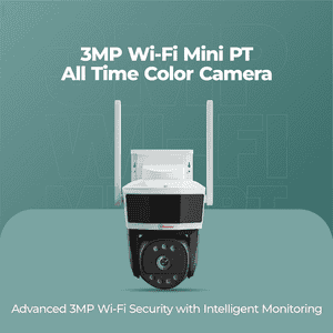 Trueview WiFi Mini Pan tilt STQC Camera | 3MP | White | T18290S