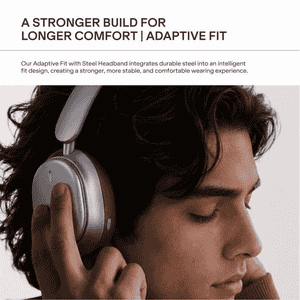 boAt Rockerz Plus 440 Wireless Headphone | Pebble Grey