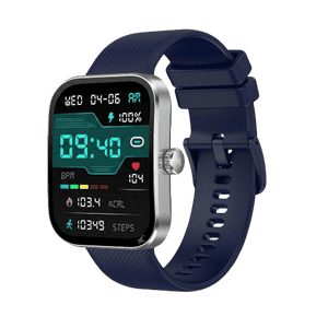 Fastrack Revolt FS3 Smart Watch | Silver and Dark Blue