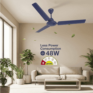 Havells REO Vaayu Ceiling Fan | 1200mm | Matt Blue