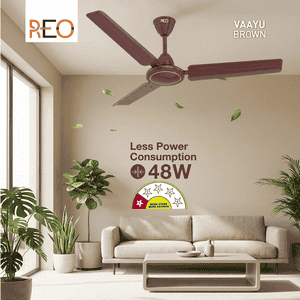 Havells REO Vaayu Ceiling Fan | 1200mm | Brown