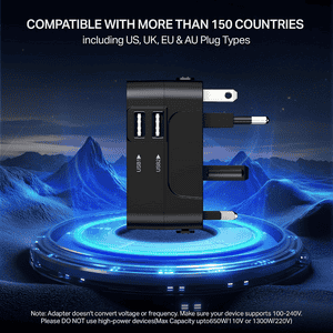 boAt C10 5 in 1 Universal Travel Adapter | Carbon Black