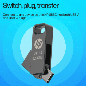 HP 886C USB 3.2 Otg Flash Drive New | 128 GB
