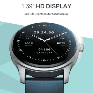 boAt Lunar Orbit 2 HD Bluetooth Calling Round Smart Watch | Ocean Blue
