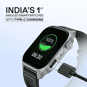 boAt Ultima Vogue 2 Amoled Square Calling Smart Watch | Active Black