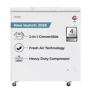 Haier Single Door Convertible Deep Freezer | White | 230L | HFC-230SPW4