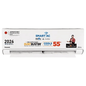 Panasonic Inverter Split AC | 8-in-1 Convertible | 1 Ton | 5 Star | White | 2026 Model | CS-EU12CKY5FM