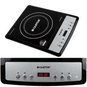 Castor VEGA Induction Cooktop | 2000 W | Push Button | Black | CTVEGA058Y